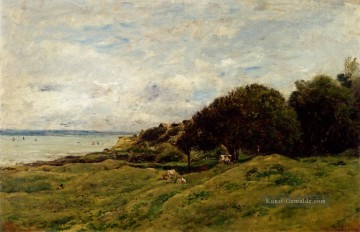  impressionistische Kunst - Les Graves Pres De Villerville Barbizon impressionistische Landschaft Charles Francois Daubigny Szenerie